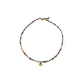 Gold Elephant Charm Colorful Beaded Bracelet