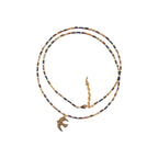 Flying Bird Pendant Beaded Necklace