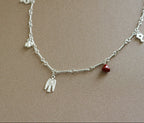 Bird Charm Beaded Chain Necklace