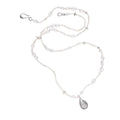 Silver Plated Double Layer Pearl Beaded Pendant Necklace