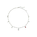 Bird Charm Beaded Chain Necklace