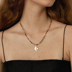 Flying Bird Pendant Beaded Necklace